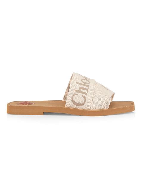 chloe woody embroidered sandals|chloe woody sandal blushy beige.